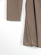 Облягаюча коричнева сукня з драпіровкою та асиметричним вирізом горловини | 6698934 | фото 4