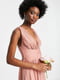 Длинное свободное платье розового цвета с плиссированной юбкой | 6699170 | фото 3