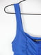 Облягаюча сукня-міні синя, прикрашена зборками | 6699205 | фото 2