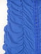 Облягаюча сукня-міні синя, прикрашена зборками | 6699205 | фото 3