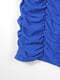 Облягаюча сукня-міні синя, прикрашена зборками | 6699205 | фото 5
