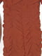 Драпірована коричнева сукня з об’ємними рукавами та кулісами | 6699296 | фото 3