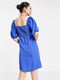 Синее платье А-силета со свободными рукавами | 6699324 | фото 3