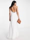 Белое макси-платье с открытой спинкой | 6699386 | фото 2