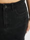 Чорна джинсова міні-спідниця з потертостями | 6699514 | фото 4