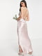 Розовое платье-макси с открытой спинкой | 6699531 | фото 3