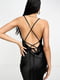 Черное платье-макси с эффектным вырезом на спине | 6699571 | фото 3