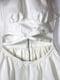 Сукня А-силуету біла з вирізами спереду | 6699712 | фото 2