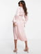 Рожева вільна сукня для вагітних з гудзиками на ліфі | 6699731 | фото 2