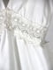 Сукня А-силуету біла з мереживними вставками та широкою оборкою по поділу | 6699741 | фото 3