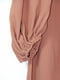 Сукня-накидка вільного силуету коричневого кольору | 6699760 | фото 3