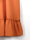 Вільна теракотова міні-сукня з оборкою на поділі | 6699851 | фото 4
