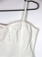 Облягаюча біла міні-сукня з декоративними гудзиками | 6699899 | фото 2