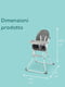 Компактний складний дитячий стілець сірого кольору | 6700016 | фото 5