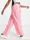 Рожеві штани прямого вільного крою | 6700029 | фото 3