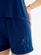 Піжама синя: майка та шорти | 6700143 | фото 4