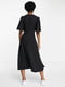 Чорна сукня-міді А-силуету з розрізами і широкими рукавами | 6700169 | фото 3