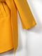 Пальто жовте з асиметричною застібкою та коміром | 6700192 | фото 4