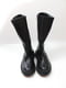 Чорні чоботи-труби з декоративною блискавкою по задньому шву | 6700268 | фото 3