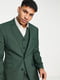 Класичний однобортний піджак зеленого кольору | 6700368 | фото 2