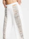Легкі білі штани з розрізами по всій довжині штанин | 6700520 | фото 3