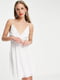 Белое платье со шнуровкой на спинке и лифом "на запах" | 6700526 | фото 2