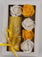 Подарунковий набір: свічка ручної роботи та мильні троянди | 6703510 | фото 3