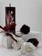 Подарунковий набір: свічка ручної роботи та мильні троянди | 6703511 | фото 2