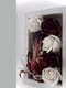 Подарунковий набір: свічка ручної роботи та мильні троянди | 6703511 | фото 4