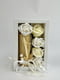 Подарунковий набір: свічка ручної роботи та мильні троянди | 6703512 | фото 3
