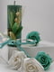 Подарунковий набір: свічка ручної роботи та мильні троянди | 6703514 | фото 2