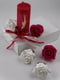 Подарунковий набір: свічка ручної роботи та мильні троянди | 6703516 | фото 3