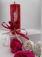 Подарунковий набір: свічка ручної роботи та мильні троянди | 6703516 | фото 4