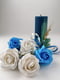 Подарунковий набір: свічка ручної роботи та мильні троянди | 6703519 | фото 3