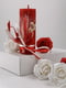 Подарунковий набір: свічка ручної роботи та мильні троянди | 6703521 | фото 2