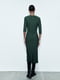 Платье-футляр темно-зеленое | 6696011 | фото 5