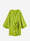 Сукня А-силуету салатового кольору | 6696216 | фото 3