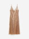 Сукня у білизняному стилі золотистого кольору | 6696261 | фото 5
