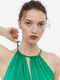 Платье А-силуэта зеленое | 6696283 | фото 2