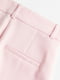 Зауженные светло-розовые брюки | 6696302 | фото 3