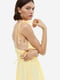 Платье А-силуэта желтое | 6696477 | фото 2