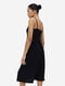 Сукня у білизняному стилі чорна | 6696517 | фото 3