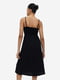 Сукня у білизняному стилі чорна | 6696517 | фото 4