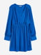 Платье А-силуэта синее | 6696862 | фото 5