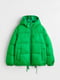 Салатова зимова куртка з капюшоном | 6704989 | фото 3