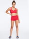 Шорти короткі текстуровані від Gym to Swim Textured Shortie в червоному кольорі | 6705004 | фото 2