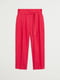 Укорочені рожеві штани з льону | 6705018 | фото 2