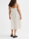 Сукня біла з крепу з принтом | 6705081 | фото 3