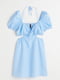 Блакитна сукня з вирізами | 6705104 | фото 5