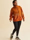 Спортивна оранжева куртка з тедді-флісу | 6705205 | фото 2